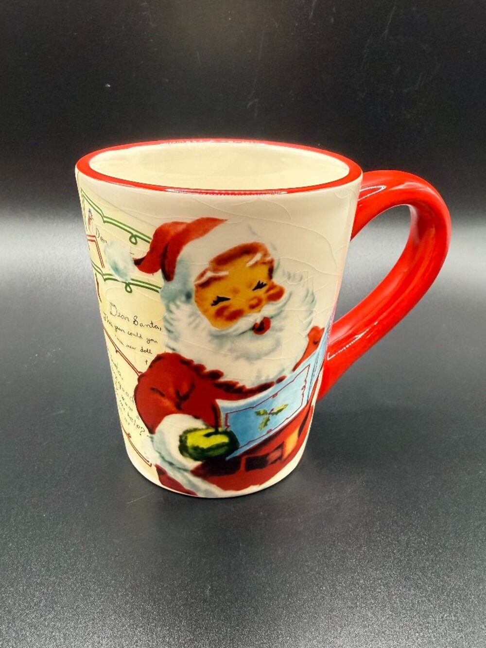 Williams Sonoma 'Letters to Santa'  Christmas Mug